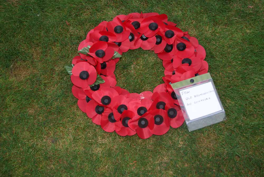 Remembrance at Bromsgrove School, 11th November 2015